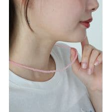 クリアカラービーズネックレス