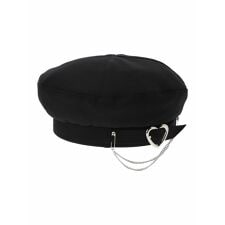 ノエミー(NOEMIE)のハートバックルチェーンベレー帽