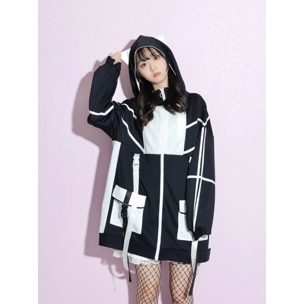 h.naoto channelH 猫耳パーカー h.naoto channelH 猫耳パーカー レディース
