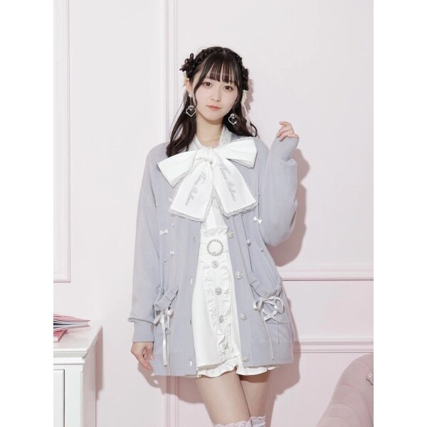リボンパールポケットスピンドルカーディガン | ノエミー(NOEMIE