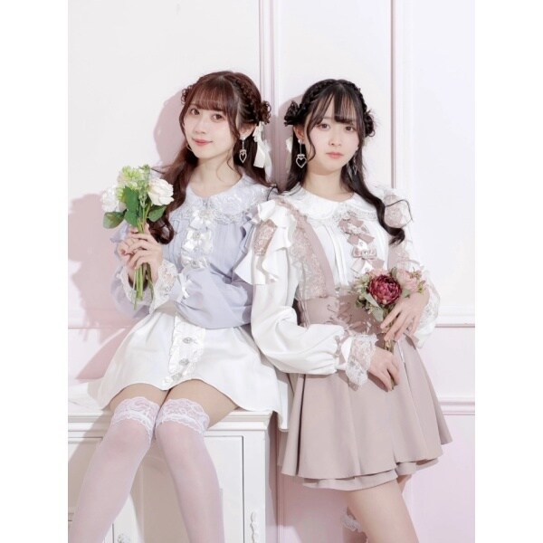 キラキラリボンオープンショルダーブラウス | ノエミー(NOEMIE
