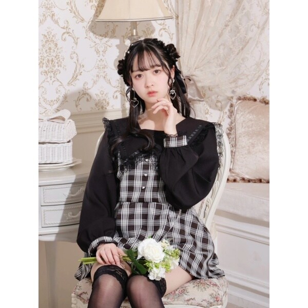 地雷 ノエミー NOEME セーラー 薔薇 十字架 リボン セットアップ パンツ 地雷 ノエミー NOEME セーラー 薔薇 十字架 リボン セットアップ