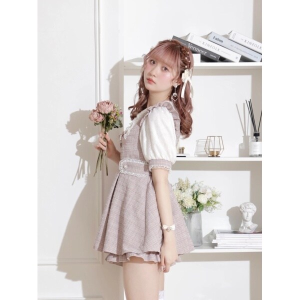 ノエミー NOEMIE お嬢さんキラキラツイードラッフルセットアップ