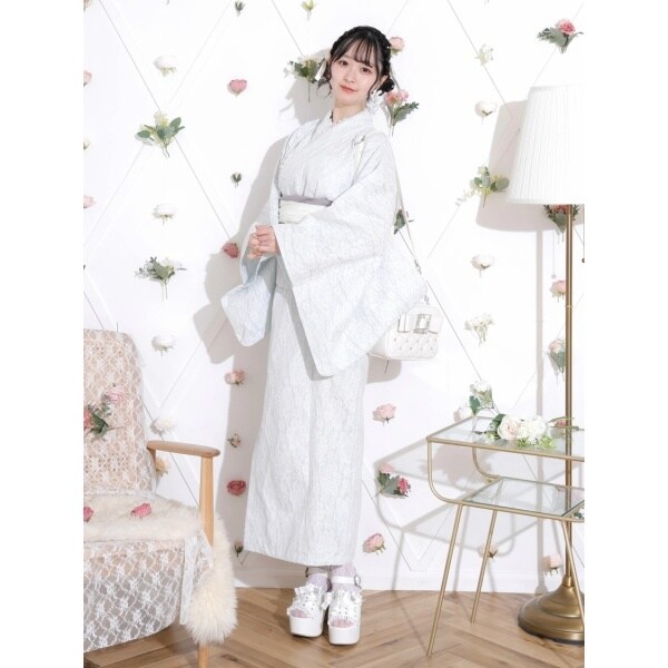 ノエミー お嬢さん総レースセパレート浴衣 ピンク ノエミー NOEMIE お嬢さん総レースセパレート浴衣 （ピンク