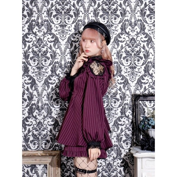 ゴシックフリルオープンショルダーセットアップ | ノエミー(NOEMIE