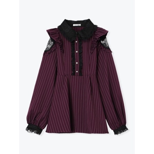 ゴシックフリルオープンショルダーセットアップ | ノエミー(NOEMIE