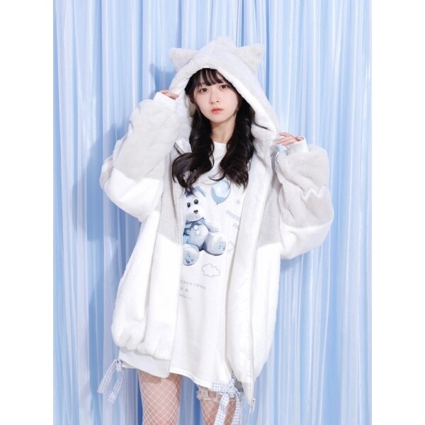 NOEMIE ノエミー ねこ耳ユニセックスファーブルゾン M 完売品 ねこ耳ユニセックスファーブルゾン | ノエミー(NOEMIE) | マルイ