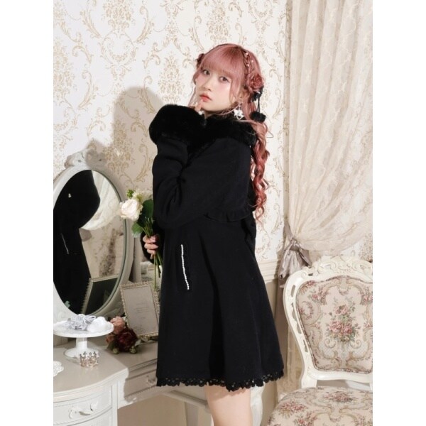 お嬢さんワッフルフレアコート | ノエミー(NOEMIE) | マルイウェブチャネル