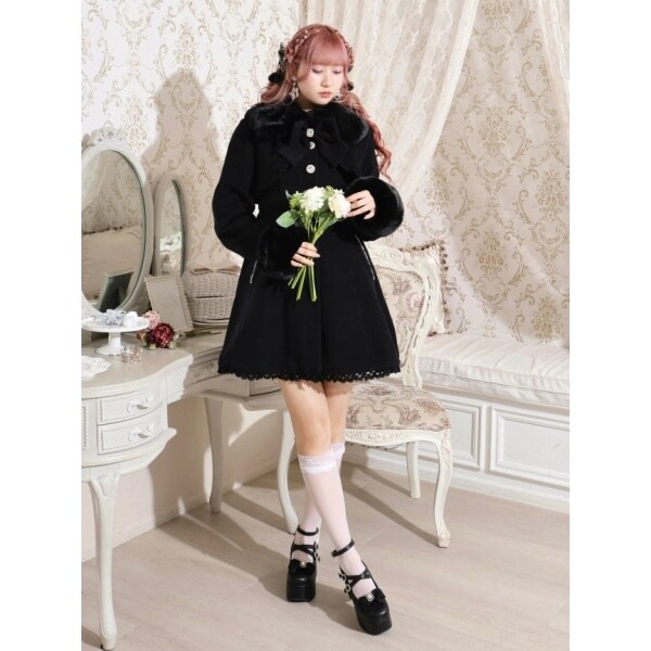 お嬢さんワッフルフレアコート | ノエミー(NOEMIE) | マルイウェブチャネル