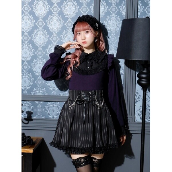 NOEMIE ノエミー ローズチョーカーネックゴシックカットソー ローズチョーカーネックゴシックカットソー（カットソー・T