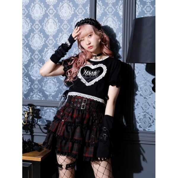 NOEMIE ノエミー お嬢さんバックレースアップチョーカーネックカットソー 黒 NOEMIE｜お嬢さんバックレースアップチョーカーネックカットソー