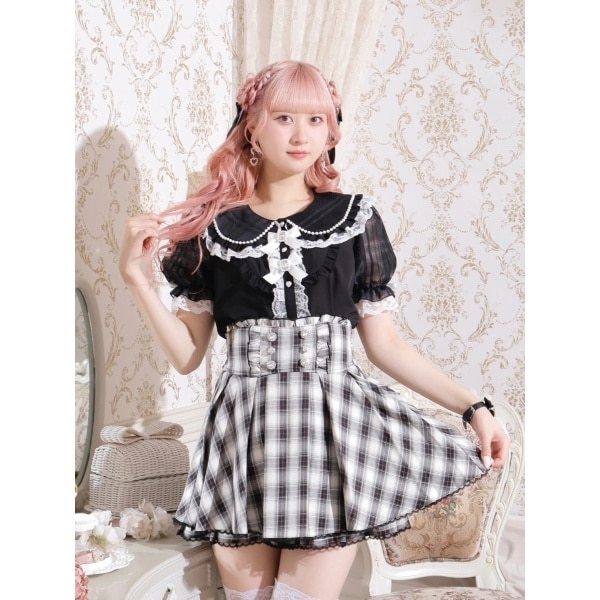 メニーリボンチョーカーネックフリルブラウス | ノエミー(NOEMIE