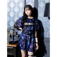 病みくまいっぱいユニセックス裏毛Tシャツ