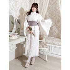 お嬢さん総レースフリルセパレート浴衣