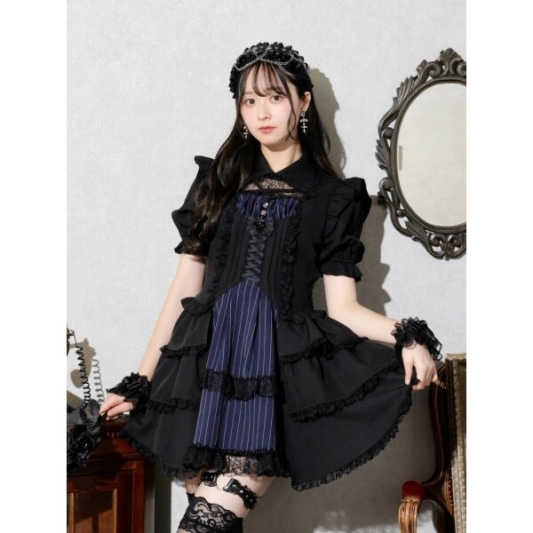 NOEMIE ノエミー ゴシックドレッシーデコルテクロスセットアップ ゴシックドレッシーデコルテクロスセットアップ | ノエミー(NOEMIE