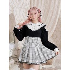 お嬢さんメニーリボンパールオープンショルダーカットソー