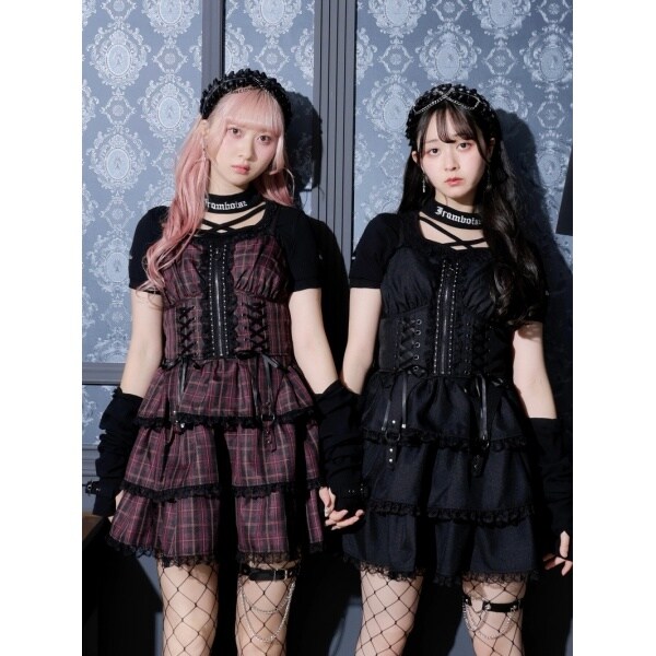 NOEMIE メニーリボンキラキラツイードワンピース メニーリボンキラキラツイードワンピース[品番：PLMW0013490