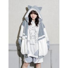 ねこ耳お星さまぽんぽんユニセックスファーブルゾン | ノエミー(NOEMIE 