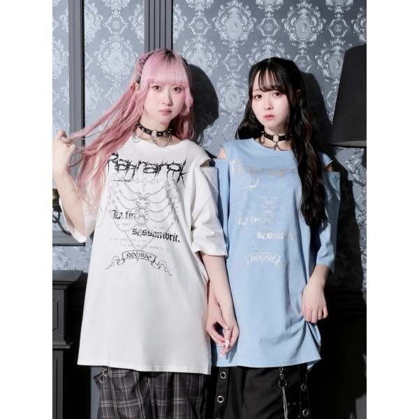 肩ZIPアバラプリントTシャツ | ノエミー(NOEMIE) | マルイウェブチャネル