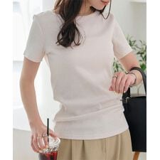 神戸レタス(KOBE LETTUCE)の細リブ半袖Tシャツ [スクエアネック・ボートネック・Vネック］[C3654]