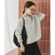 神戸レタス(KOBE LETTUCE)の[ 田中亜希子さんコラボ ] ヘビーウェイトボートネックプルオーバー（ S M L ）[C3406]