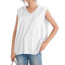 神戸レタス(KOBE LETTUCE)の選べるネック タックノースリーブカットソー [C2322]