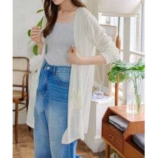 神戸レタス(KOBE LETTUCE)のシアーサマーニットソーカーディガン（ショート／ミディアム／ロング） [C3703]