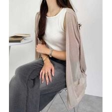 神戸レタス(KOBE LETTUCE)のシアーサマーニットソーカーディガン（ショート／ミディアム／ロング） [C3703]