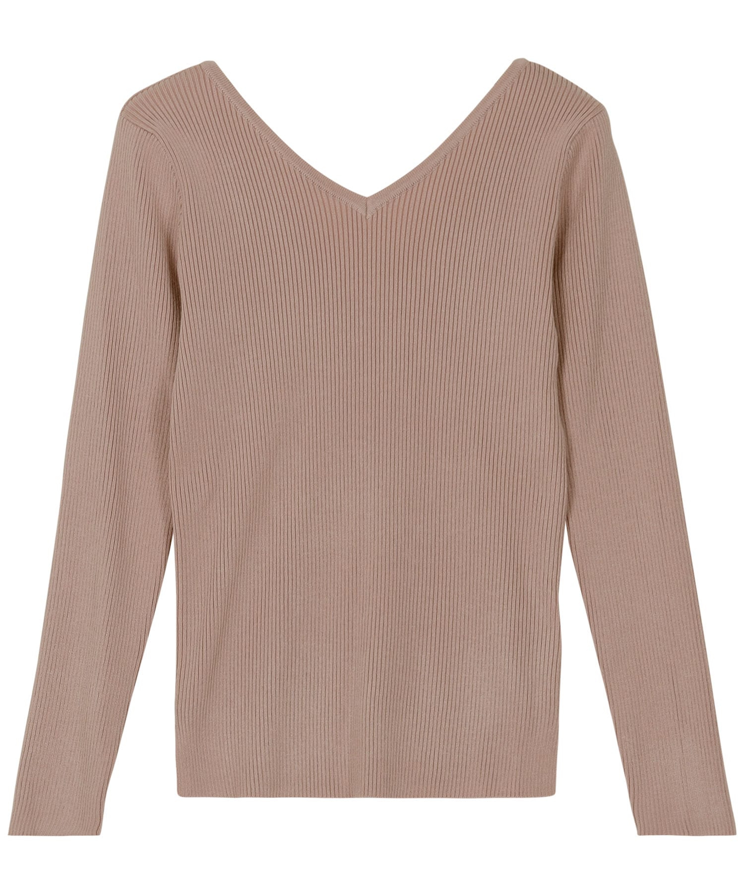 ［ 岡部あゆみさんコラボ ］ ハイゲージリブニットトップス [C4449]