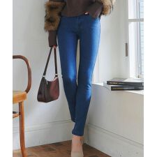 神戸レタス(KOBE LETTUCE)の選べる6サイズ 裏起毛ボンディングストレッチデニム [M1759]