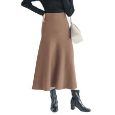 選べる2丈 ドラマティックニットフレアスカート [M3480]