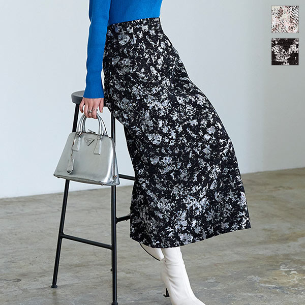 総柄ジャガードスカート [M3830] | 神戸レタス(KOBE LETTUCE) | マルイ