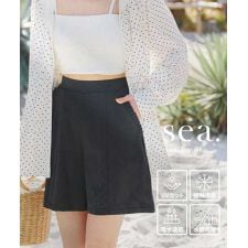 神戸レタス(KOBE LETTUCE)の[ ラッシュガード ] UVカットフリルポケットショートパンツ [S194]