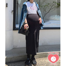 神戸レタス(KOBE LETTUCE)の[ mamaレタス ] のびのびストレッチマタニティタイトスカート [M3867]