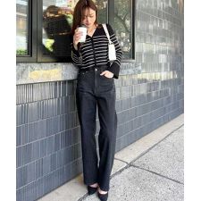 神戸レタス(KOBE LETTUCE)の[ 岡部あゆみさんコラボ ]ワイドストレートデニム [M3953]