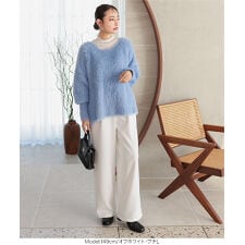 [ プチレタス ] タックワイドストレートパンツ [M3947]