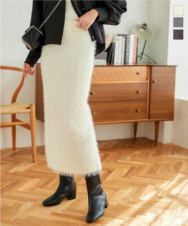 シャギーニットタイトスカート [M4013] | 神戸レタス(KOBE LETTUCE