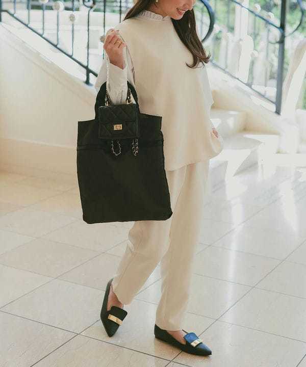 WEB限定/カットジョーゼット ジャケット＋パンツ セットアップ | ナノ