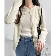 神戸レタス(KOBE LETTUCE)のUVカットベーシックニットカーディガン[選べるネック] [C6886]