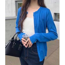 神戸レタス(KOBE LETTUCE)のUVカットベーシックニットカーディガン[選べるネック] [C6886]