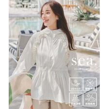 神戸レタス(KOBE LETTUCE)のラッシュガード 指穴付きUVカットパーカー[S209] 撥水 水陸両用 接触冷感 吸水速乾