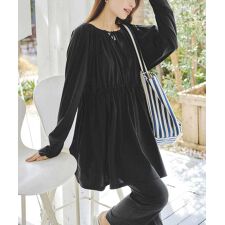 神戸レタス(KOBE LETTUCE)の[ ラッシュガード ] UVカット 2点セット前後2wayトップス×裾スリットパンツ [S210]