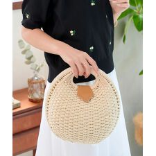 神戸レタス(KOBE LETTUCE)のサークルカゴバッグ [B1573]