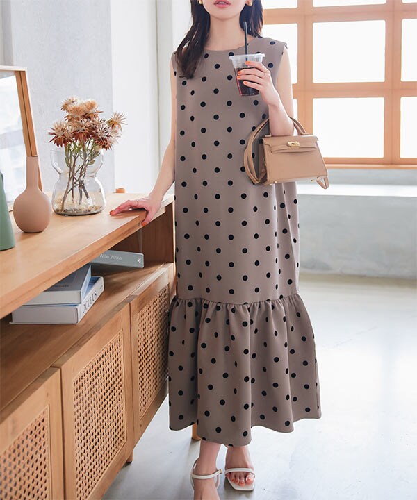 willfully /フロッキードットワンピ オケージョン ワンピース ドットフロッキーワンピース | ウィルセレクション