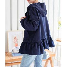 神戸レタス(KOBE LETTUCE)のボアライナー付き2way撥水ペプラムマウンテンパーカー[K1339]