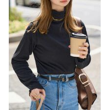 神戸レタス(KOBE LETTUCE)のテレコリブロングスリーブトップス [C7314]