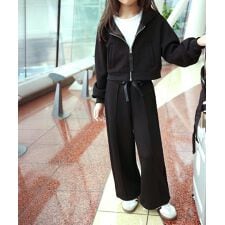 ［ Yuumiさんコラボ ］ 【キッズ】ダブルジップショートパーカー [C7227]