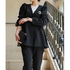 神戸レタス(KOBE LETTUCE)の[ セレモニー ] M L サイズが選べる ペプラムジャケット4点スーツ [X490]