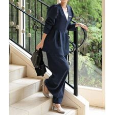 神戸レタス(KOBE LETTUCE)の[ セレモニー ] M L サイズが選べる ペプラムジャケット4点スーツ [X490]