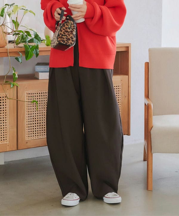 ダブルタックバレルレッグカーブパンツ [M4149] | 神戸レタス(KOBE